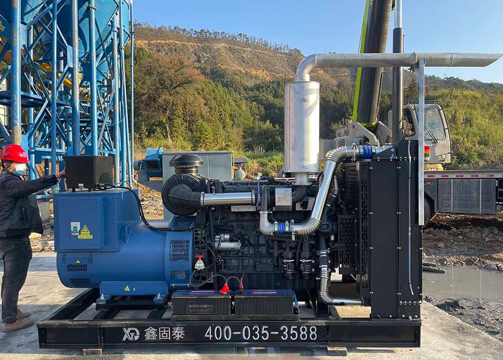 400kW dyzelino generatoriaus rinkinio priežiūra.